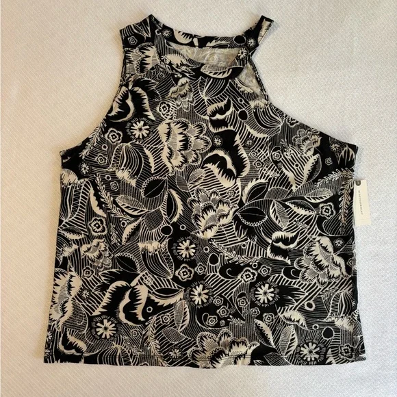 Anthropologie Asymmetrical Cut Out Tank Top - Picture 2 of 7